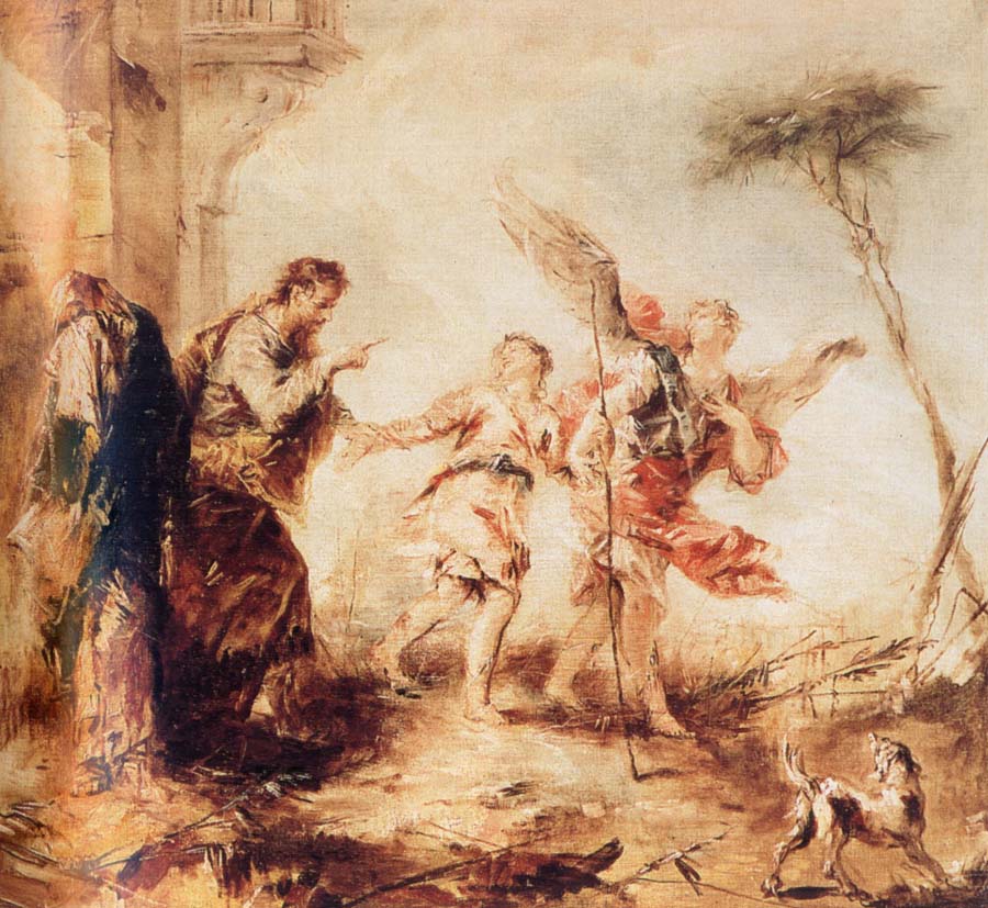 GUARDI, Gianantonio Tobit,Tobias and the Angel